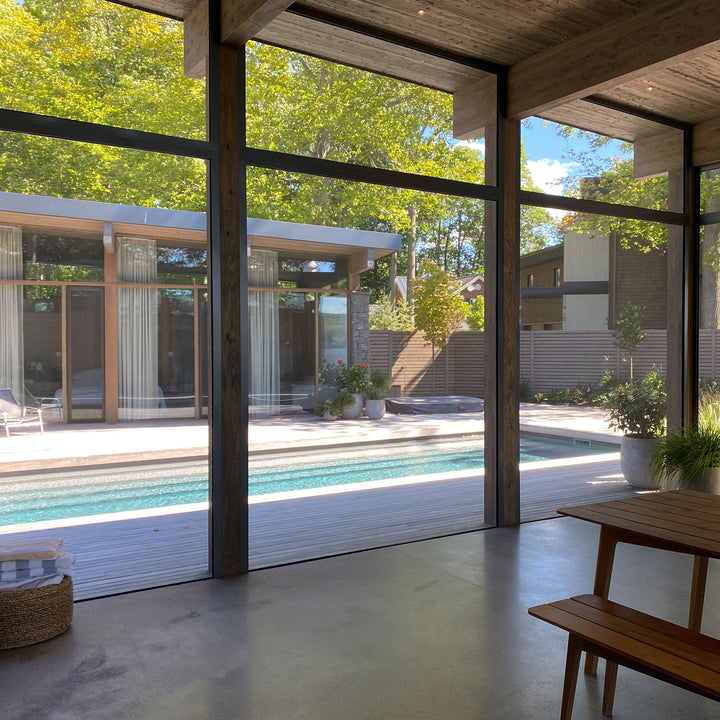 TerraSummer Fixed Screens on Lac-Brome Residence by Atelier Pierre Thibault