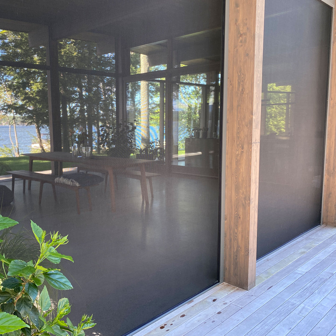 TerraSummer Fixed Screens on Lac-Brome Residence by Atelier Pierre Thibault