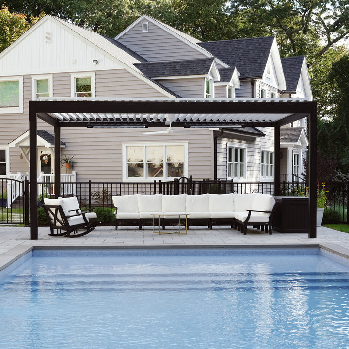 TerraSummer Motorized Louvered Pergola XL