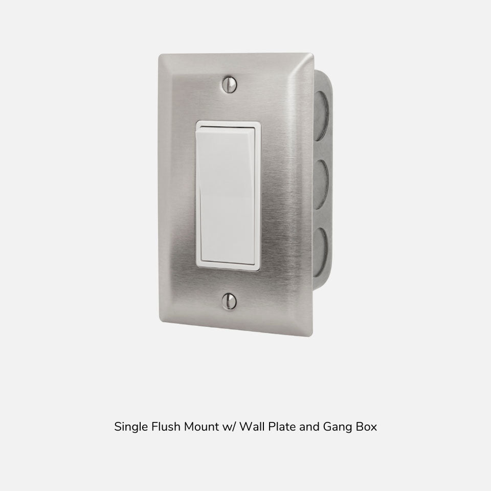 TerraSummer Single On Off Switch Stainless plate
