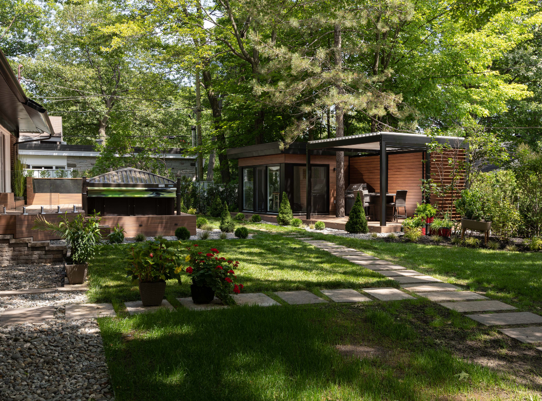 Custom garden sanctuary offers an expanded space to recharge