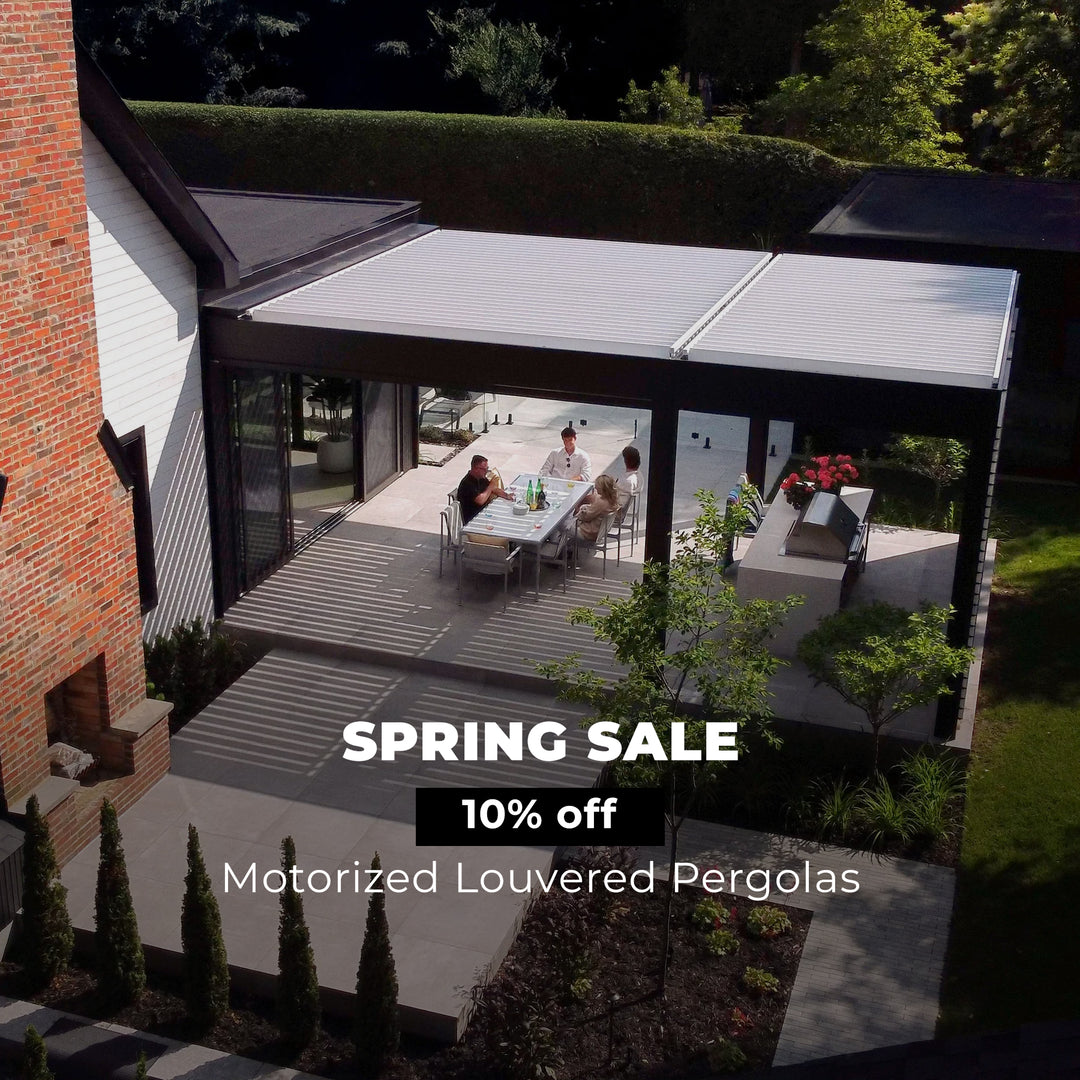 Spring Sale 10% Off Terra Summer Motorized Louvered Pergola