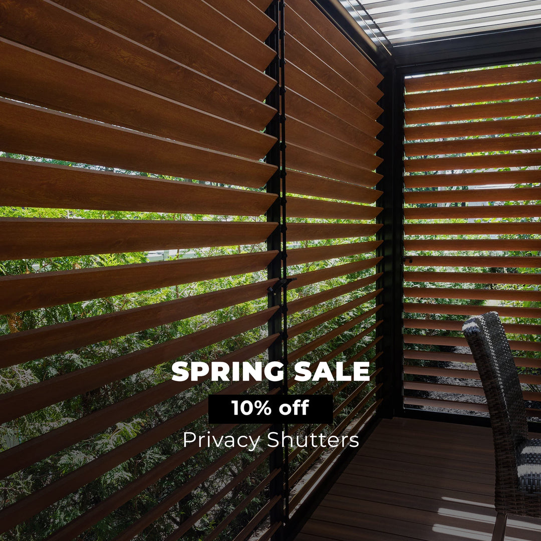 Spring Sale 10% Off Terra Summer Privacy Shutters