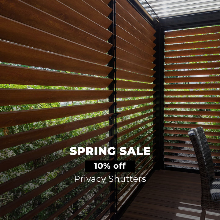 Spring Sale 10% Off Terra Summer Privacy Shutters