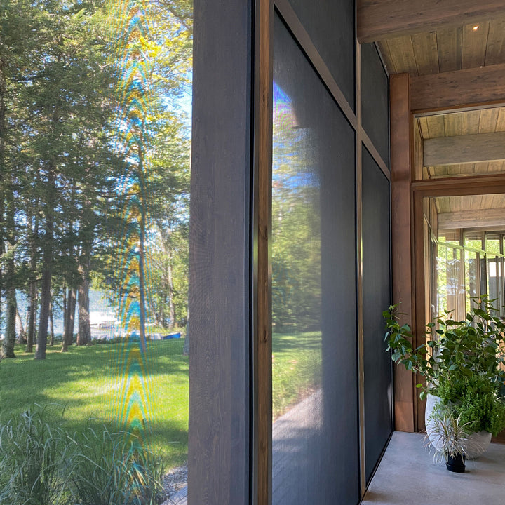 TerraSummer Fixed Screens on Lac-Brome Residence by Atelier Pierre Thibault