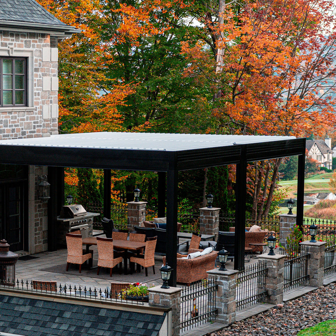 TerraSummer Motorized Louvered Pergola XL