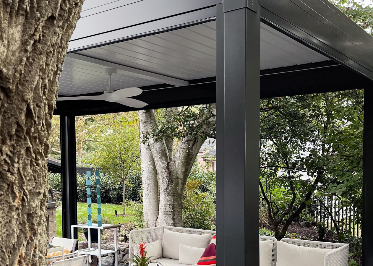 Terra Summer Motorized Louvered Pergola in Reading, Pennsylvania