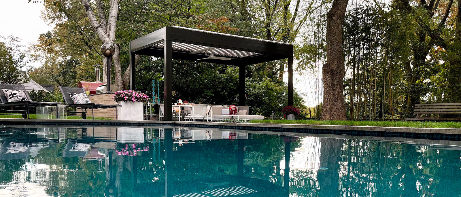 Terra Summer Motorized Louvered Pergola in Reading, Pennsylvania